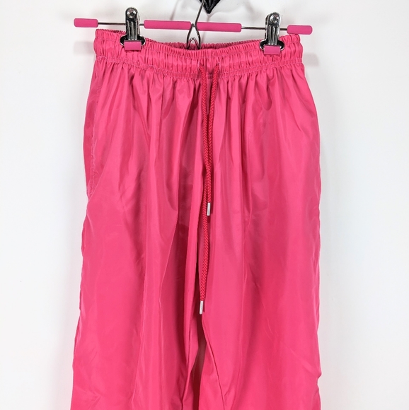 PrettyLittleThing Barbie Pink Splash Pants Size 4 - Picture 2 of 7